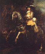 REMBRANDT Harmenszoon van Rijn, Portrait of Frederick Rihel on Horseback
